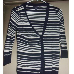 GAP Women's Black & White Shirt Top XS (160/84a Means 4-6 Small)